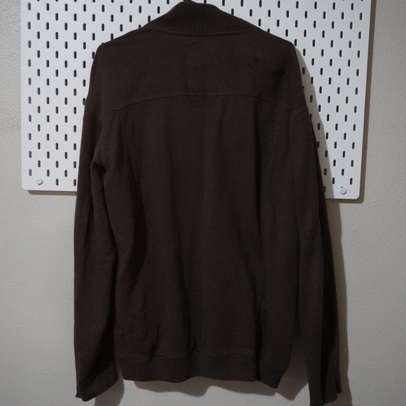 Ecko Unltd Brown Full Zip Knit‎ Cardigan Sweater Menswear Style Large - Picture 3 of 8